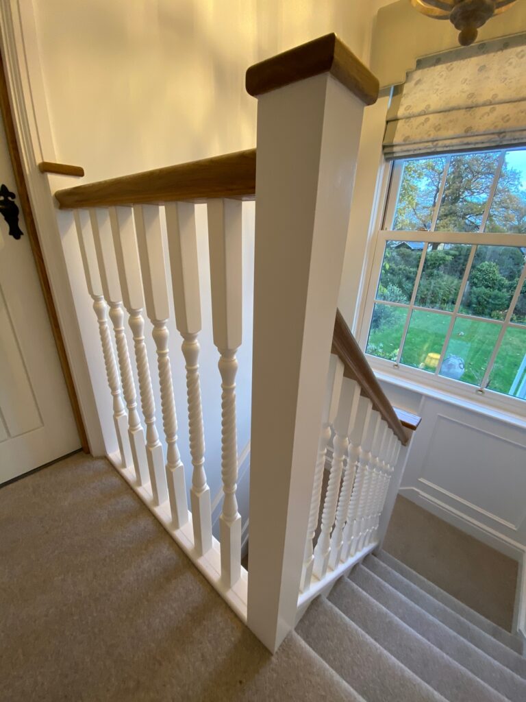 Bespoke Oak Staircase – Silsoe © Oak Hill Joinery Ltd