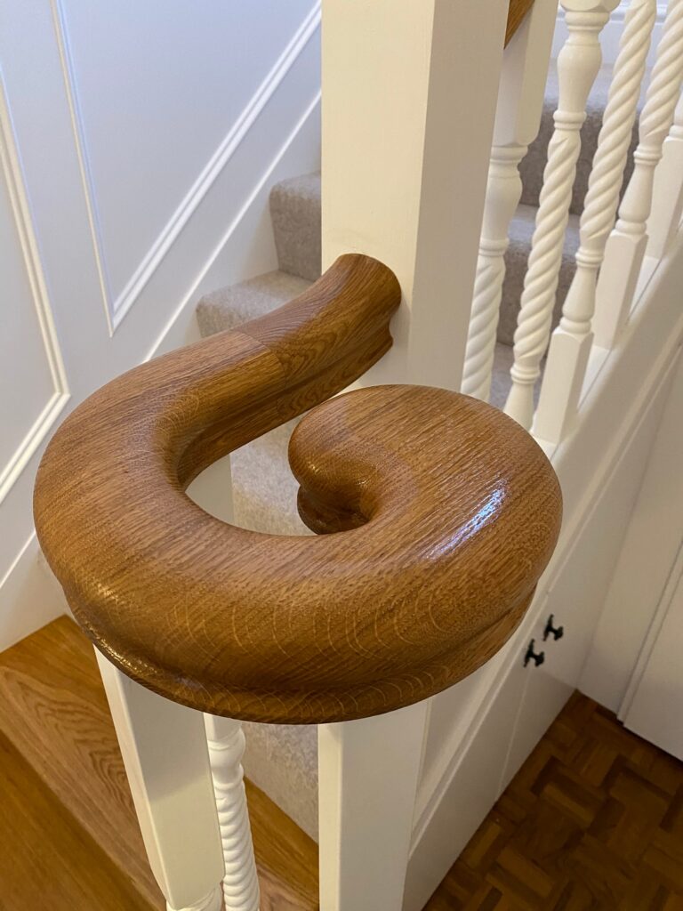 Bespoke Oak Staircase – Silsoe © Oak Hill Joinery Ltd