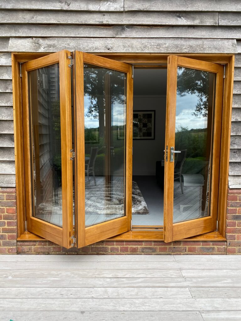 European Oak Bi-Fold Doors - Doors © Oak Hill Joinery Ltd